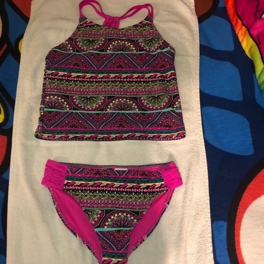 Girls Two Piece Swim Suit - Picture 1 of 3